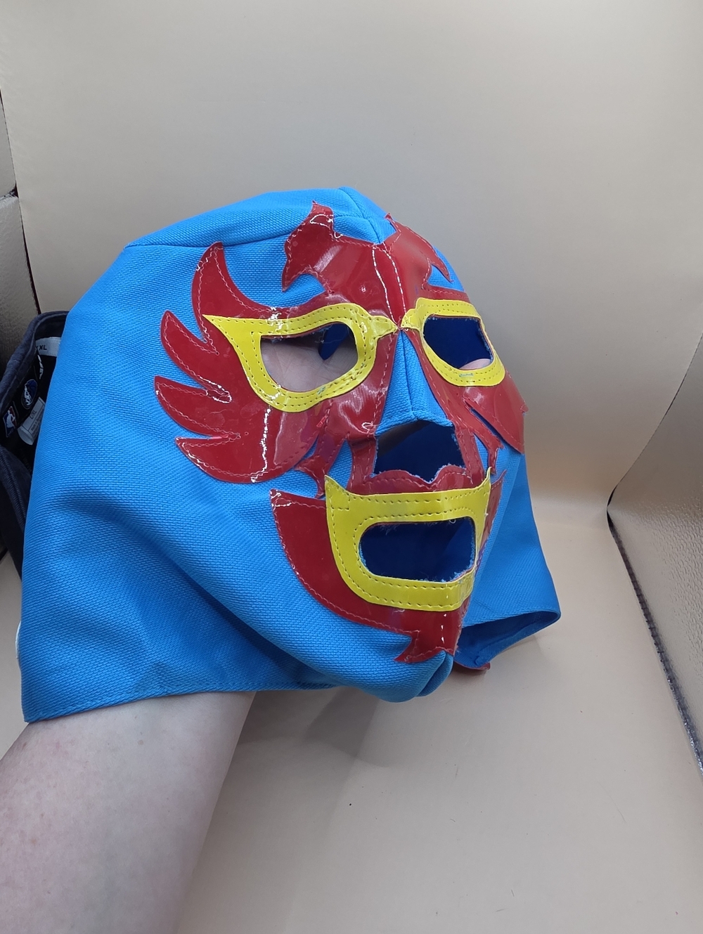 Dallas Mavericks Lucha Libre Mask & Adidas Hat L/XL NBA - Picture 4 of 9